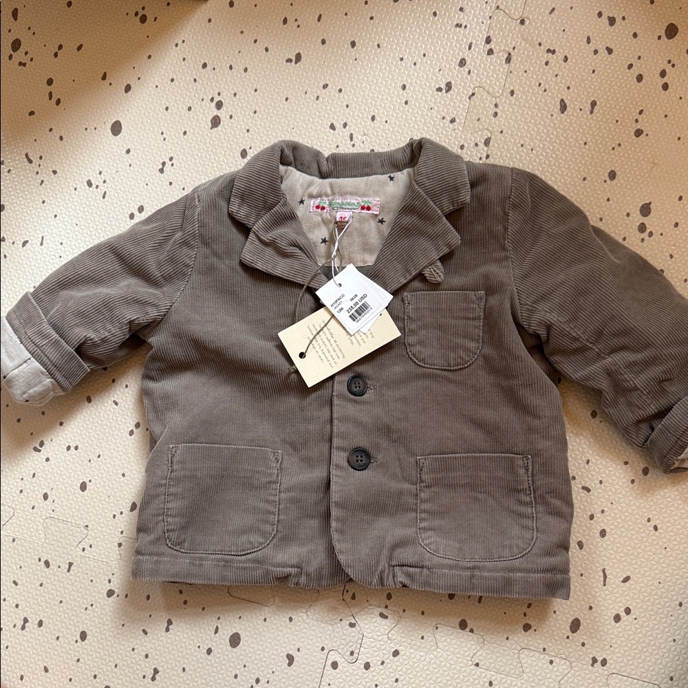 Bonpoint Kids gray Corduroy Jacket